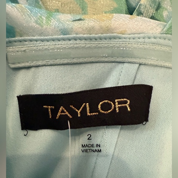 Taylor Women's Asymmetric-Neck Bow-Strap Gown - Picture 5 of 5